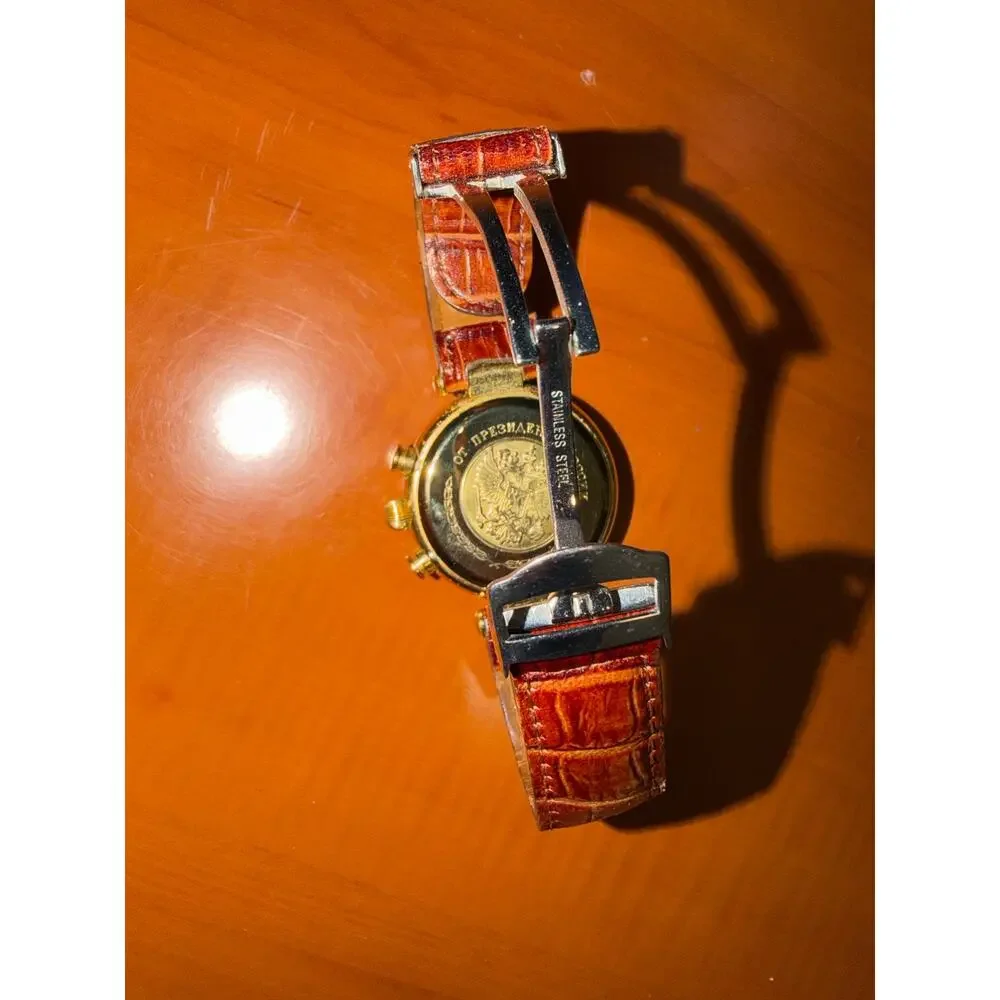 Poljot 3133 Russian President Watch Chronograph Mother of Pearl Dial – FOR PARTS
